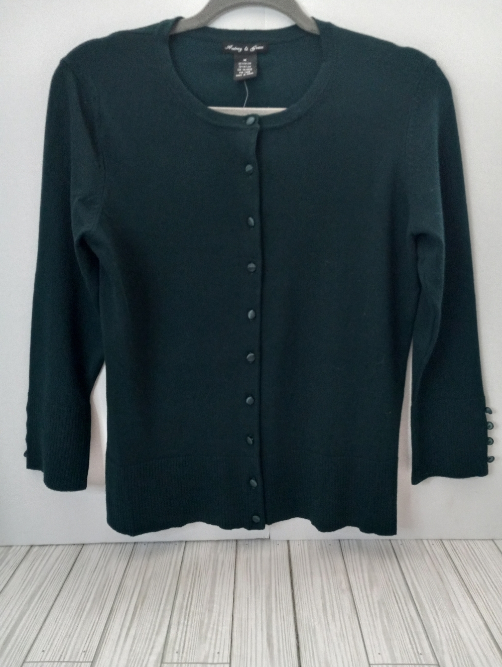 Audrey & Grace Classic Button-front Cardigan